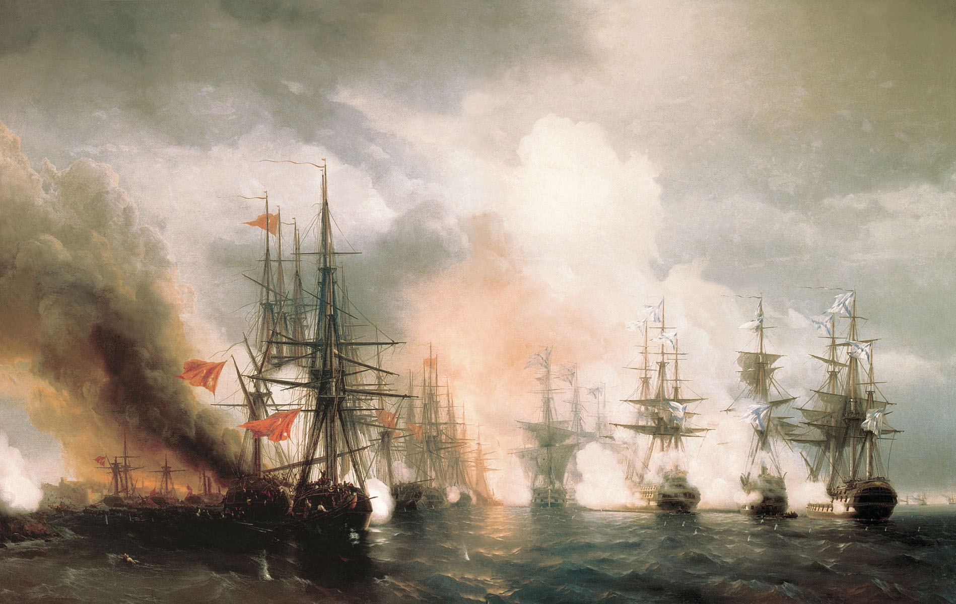 1853 Turkish Sea Battle of Sinop.jpg